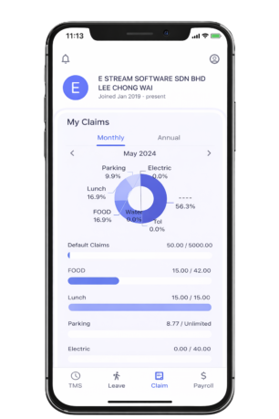 hrms e claim refined